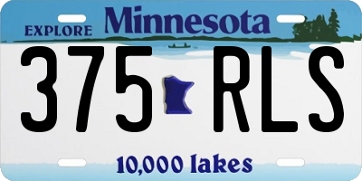 MN license plate 375RLS