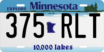 MN license plate 375RLT