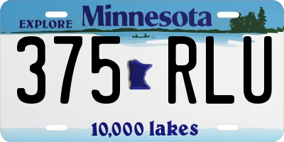 MN license plate 375RLU