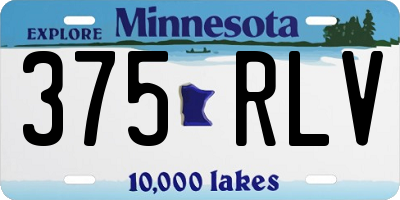MN license plate 375RLV