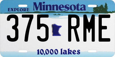 MN license plate 375RME