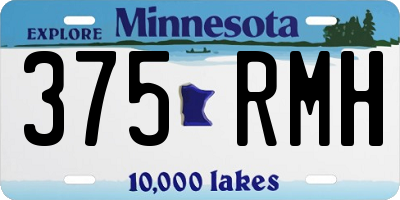 MN license plate 375RMH