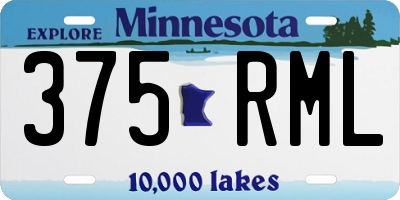 MN license plate 375RML