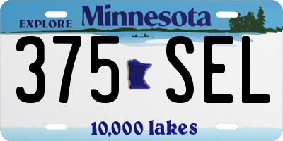 MN license plate 375SEL