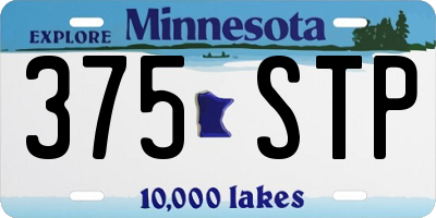 MN license plate 375STP