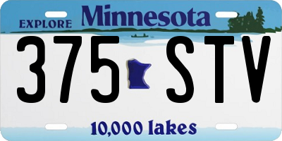 MN license plate 375STV