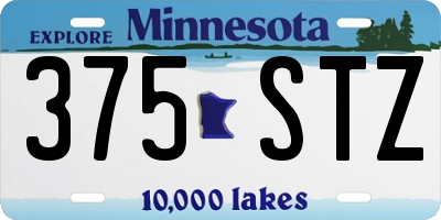 MN license plate 375STZ