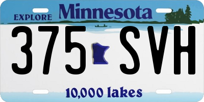 MN license plate 375SVH