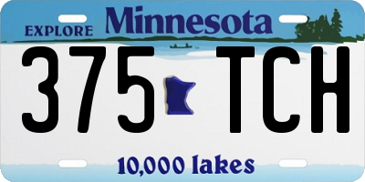 MN license plate 375TCH