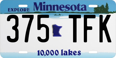 MN license plate 375TFK