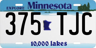 MN license plate 375TJC