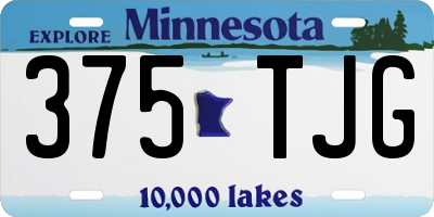 MN license plate 375TJG