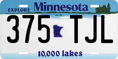 MN license plate 375TJL