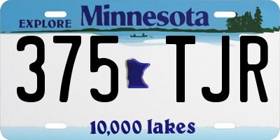 MN license plate 375TJR