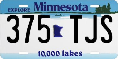 MN license plate 375TJS