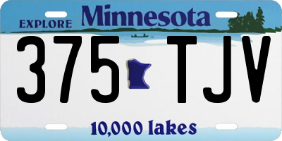 MN license plate 375TJV