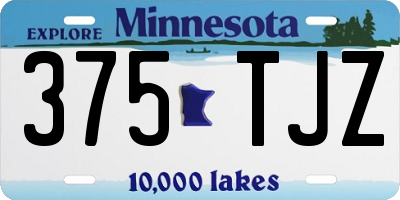 MN license plate 375TJZ