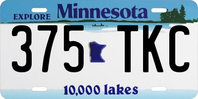 MN license plate 375TKC