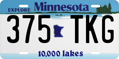MN license plate 375TKG