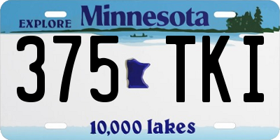 MN license plate 375TKI