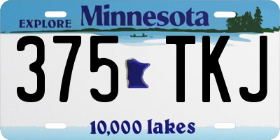 MN license plate 375TKJ