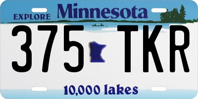 MN license plate 375TKR