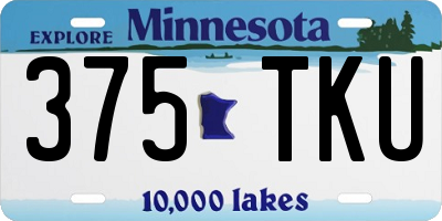 MN license plate 375TKU