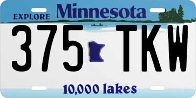 MN license plate 375TKW