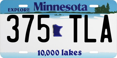 MN license plate 375TLA