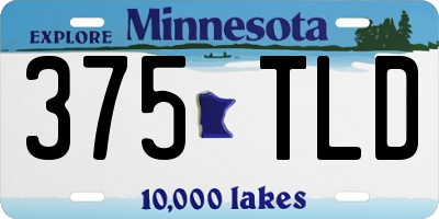 MN license plate 375TLD