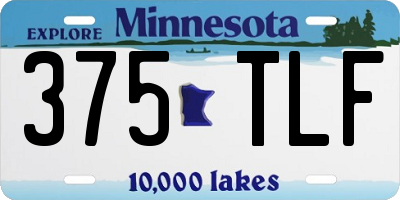 MN license plate 375TLF
