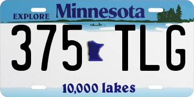 MN license plate 375TLG