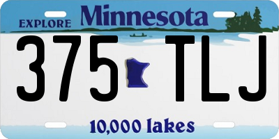 MN license plate 375TLJ