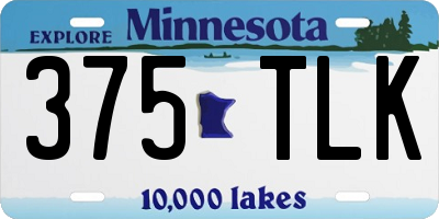 MN license plate 375TLK