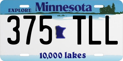 MN license plate 375TLL