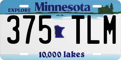 MN license plate 375TLM