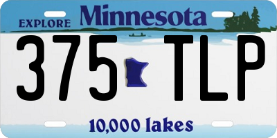 MN license plate 375TLP