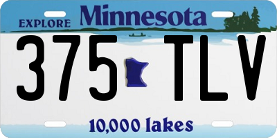 MN license plate 375TLV