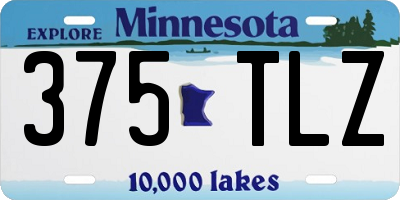 MN license plate 375TLZ