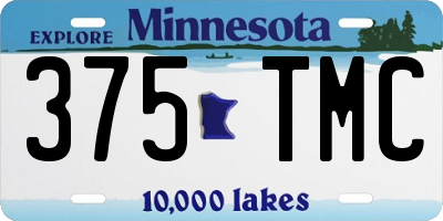 MN license plate 375TMC