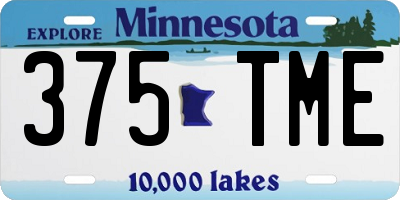 MN license plate 375TME