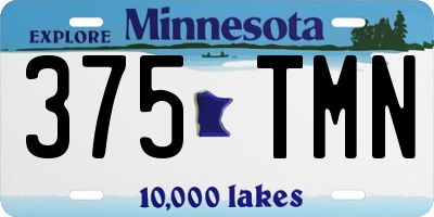 MN license plate 375TMN