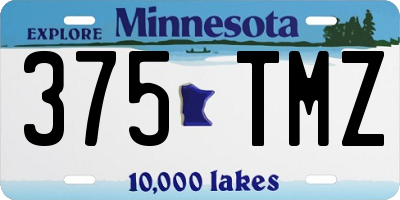 MN license plate 375TMZ