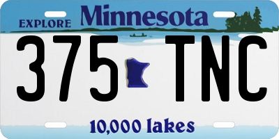 MN license plate 375TNC