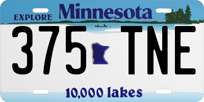 MN license plate 375TNE