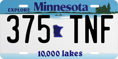 MN license plate 375TNF