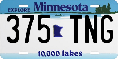 MN license plate 375TNG