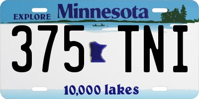MN license plate 375TNI