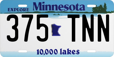 MN license plate 375TNN