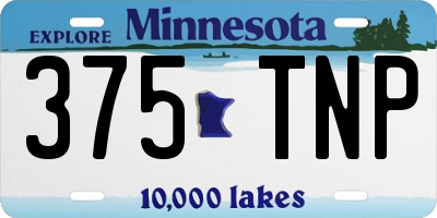 MN license plate 375TNP